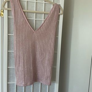 Ted Baker top in light pink with a touch of silver sparkle.